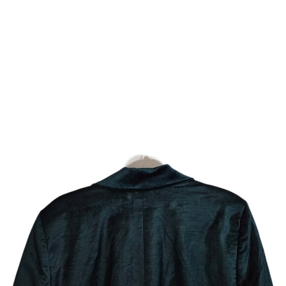 Free People Velvet Ashby Blazer Double Breasted Green XL - Picture 9 of 14